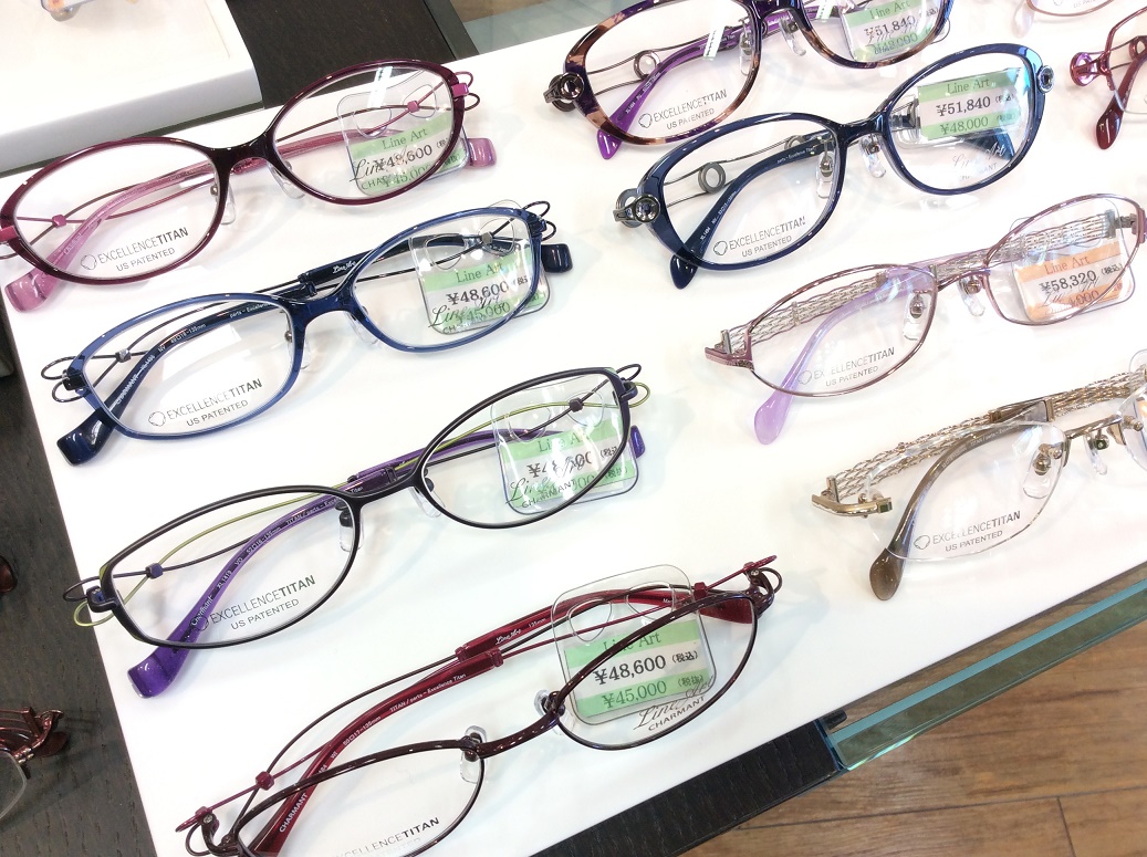 女性に大好評のlineart ラインアートシャルマンシリーズ 新作続々入荷中です メガネのアイ 逗子のコンタクトレンズ メガネ 眼鏡 専門店